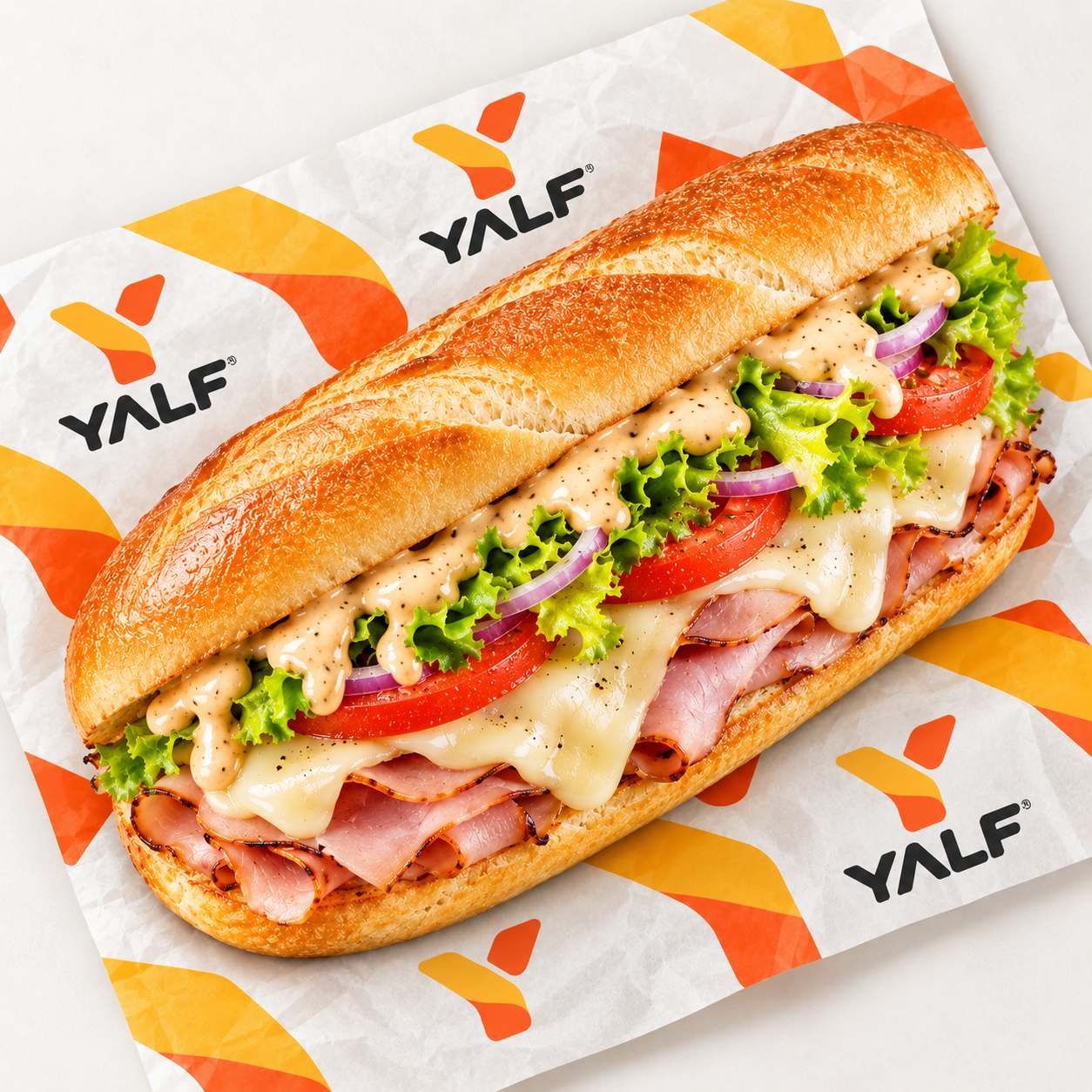 YALF Loaded Ham Hoagie